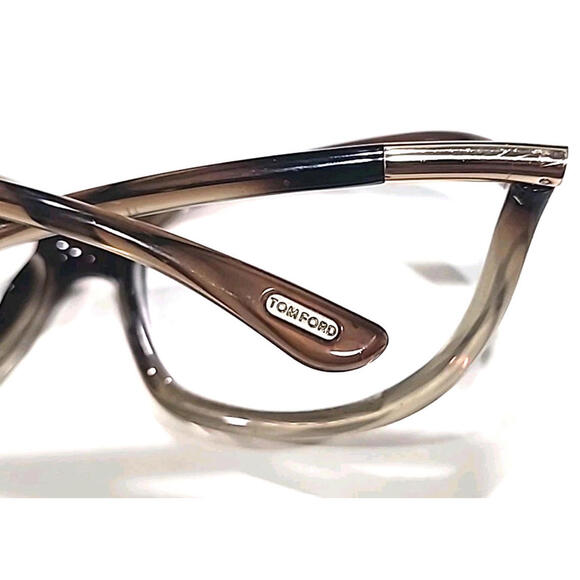 Tom Ford TF8 38F No Lenses Brown Butterfly Wrap Sunglasses Frame 61-16 120 - Picture 9 of 11